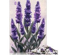 500 Piece Jigsaw Puzzles Lavender Bouquet Serenity Wooden Puzzles Educational Toys 500pcs (52x38cm)