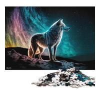 500 Piece Jigsaw Puzzles Lone Wolf Wooden Puzzles Educational Toys 500pcs (52x38cm)