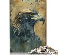 500 Piece Jigsaw Puzzles Majestic Eagle Jigsaw Puzzles for Adults Woodenboard Puzzles Challenging To Complete But Fun And Humorous 500pcs (52x38cm)