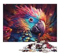 500 Piece Jigsaw Puzzles Metaphysical Parrot Portrait Wooden Puzzles Educational Toys 500pcs (52x38cm)