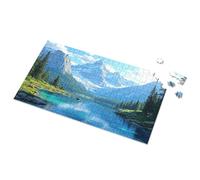 500 Piece Jigsaw Puzzles Mountain Lake Reflections: Serenity And Beauty Picture Puzzle Puzzles 500 Pieces Easter Gifts For Toddlers(1000PCS)