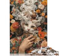 500 Piece Jigsaw Puzzles Mystic Whiskers Wooden Puzzles Educational Toys 500pcs (52x38cm)