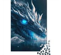 500 Piece Jigsaw Puzzles Mystical Dragon Artwork 2 Puzzles for Adults Wooden Puzzles Educational Game for Adult 500pcs (52x38cm)