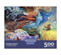 500 Piece Jigsaw Puzzles Oil Painting Art Girl Wooden Puzzles Educational Toys 500pcs (52x38cm)