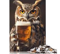 500 Piece Jigsaw Puzzles Owl Beer Wooden Puzzles Educational Toys 500pcs (52x38cm)
