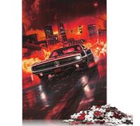 500 Piece Jigsaw Puzzles Painting of Cool Car Puzzle Adults And Wooden Jigsaw Puzzle Family Challenging Games 500pcs (52x38cm)