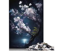 500 Piece Jigsaw Puzzles Plum Blossom Flower Square Jigsaw Puzzles, for Adults & Woodenboard Puzzles Puzzle for Summer Lovers 500pcs (52x38cm) 规则22:Jigsaw