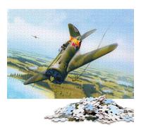 500 Piece Jigsaw Puzzles Polikarpov I16 Jet War Wooden Puzzles Educational Toys 500pcs (52x38cm)