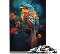 500 Piece Jigsaw Puzzles Robin Colour Jigsaw Puzzle for Adults Toys Gifts Challenge Game Jigsaw Creative Puzzles Wall Decoration 500pcs (52x38cm)