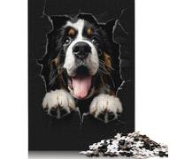 500 Piece Jigsaw Puzzles Saint Bernard Creative Square Wooden Jigsaw Puzzles for Adults 500pcs (52x38cm)