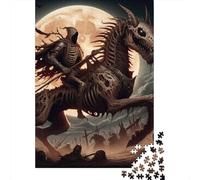 500 Piece Jigsaw Puzzles Skeleton Knight Wooden Puzzles Educational Toys 500pcs (52x38cm)