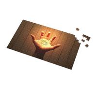 500 Piece Jigsaw Puzzles Take My Hand: A Gentle Invitation Picture Puzzle Puzzles 500 Pieces Easter Gifts For Toddlers(300PCS)