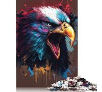 500 Piece Jigsaw Puzzles The Majestic Eagle 1 Jigsaw Puzzles for Adults Woodenboard Puzzles Challenging To Complete But Fun And Humorous 500pcs (52x38cm)
