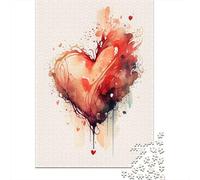 500 Piece Jigsaw Puzzles Valentines Day for Adults Wooden Puzzles Educational Toys 500pcs (52x38cm)