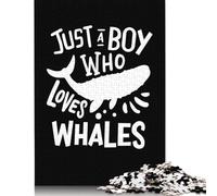 500 Piece Jigsaw Puzzles Whales Sea Whale Lover Creative Square Wooden Jigsaw Puzzles for Adults 500pcs (52x38cm)