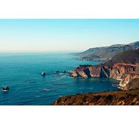 500 piece jigsaws,natural beauty,hills,california,bay,bixby bridge,taiga,pacific coast 52x38CM