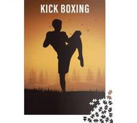 500 Piece Kick Boxing Creative Square Jigsaw Puzzles for Adults And Wooden Puzzles Toy Intellectual Game 500pcs (52x38cm)