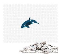500 Piece Killer Whale Art Puzzles For Adults Wooden Puzzles Brain Teaser Puzzles For Children 500pcs (52x38cm)
