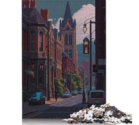 500 Piece Kitchener Pixel Art Jigsaw Square Puzzle for Adults & Wooden Puzzles Educational Game Challenge Toy 500pcs (52x38cm)