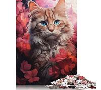 500 Piece Kitty Cat McScratchy Jigsaws for Adults Puzzle for Adults Educational Game for Adult Teenagers 500pcs (52x38cm)