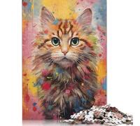 500 Piece Kitty No5 Jigsaw Puzzles for Adults Learning Educational Toys Family Games Birthday Gifts 500pcs (52x38cm)