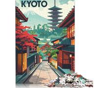 500 Piece Kyoto Tranquil Streets Jigsaw Puzzle for Adult Teenagers Puzzles for Teenagers Gifts Home Educational Games DIY Toys 500pcs (52x38cm)