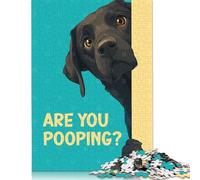 500 Piece Labrador Are You Pooping Jigsaw Puzzles for Adult Teenagers Puzzle for Adults And Teenager Jigsaw Puzzles for Adults 500pcs (52x38cm)