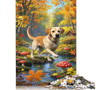 500 Piece Labrador Retriever Creative Square Jigsaw Puzzles for Adults And Wooden Puzzles Toy Intellectual Game 500pcs (52x38cm)