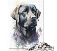 500 Piece Labrador Retriever Dog Art Jigsaw Puzzles for Adult Teenagers Puzzles for Adults & Teenager Family Fun Jigsaws Puzzles 500pcs (52x38cm)