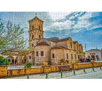 500 Piece Larnaca St Lazarus Church Cyprus Wooden Jigsaw Puzzle, Historic Travel Gift for Adults