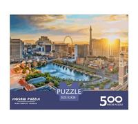 500 Piece Las Vegas Creative Square Jigsaw Puzzles for Adults And Wooden Puzzles Toy Intellectual Game 500pcs (52x38cm)