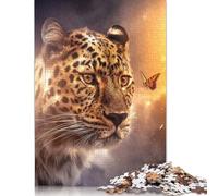 500 Piece Leopard Butterfly Jigsaw Puzzles for Adults Puzzles Learning Educational Toys 500pcs (52x38cm)