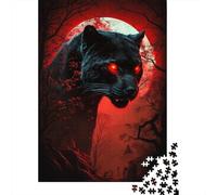 500 Piece Leopard Creative Square Jigsaw Puzzles for Adults & Wooden Puzzles Educational Toys 500pcs (52x38cm)