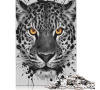 500 Piece Leopard Watercolor Jigsaw Puzzles for Adults Puzzle Jigsaws for Adults& Teenagers Age 12 Years Up 500pcs (52x38cm) <