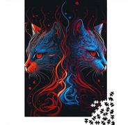 500 Piece Lovely Cats1 Puzzles For Adults Wooden Puzzles Brain Teaser Puzzles For Children 500pcs (52x38cm)