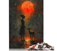 500 Piece Lovely Nature Sunset Puzzles for Adults & Wooden Puzzles Educational Puzzle Family Game 500pcs (52x38cm)