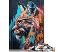 500 Piece LYNX Panorama Set Left 1 Jigsaw Puzzles for Adult Teenagers Wooden Puzzles for Adults Puzzles Brain Teaser Puzzles For Adults 500pcs (52x38cm)