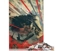 500 Piece M4 Sherman Square Puzzles for Adults And Wooden Puzzles Family Activity 500pcs (52x38cm)