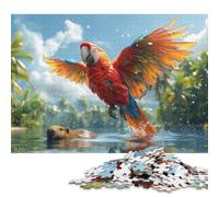 500 Piece Macaw And Capybara Jigsaw Puzzle for Adults And Teenager Sustainable Puzzle for Adults | Games 500pcs (52x38cm)