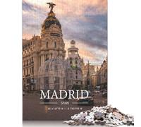 500 Piece MADRID Puzzles for Adults Wooden Puzzles Educational Game for Children As A 500pcs (52x38cm)