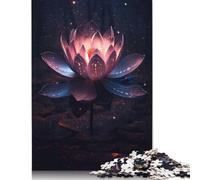500 Piece Magical Lotus Jigsaws for Adults Wooden Puzzles for Adults Family Fun Jigsaws Puzzles 500pcs (52x38cm)