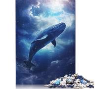 500 Piece Majestic Leviathan Square Jigsaw Puzzles for Adults, Wooden Puzzles Learning Educational Toy 500pcs (52x38cm)
