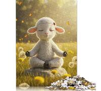 500 Piece Meditating Lamb Jigsaw Puzzles for Adult Teenagers Puzzle for Adults And Teenager for Adults& Teens Age 12 Years Up 500pcs (52x38cm)