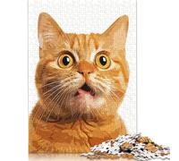 500 Piece Meme Cat Expressions Creative Square Jigsaw Puzzles for Adults And Wooden Puzzles Toy Intellectual Game 500pcs (52x38cm)