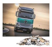 500 Piece Mercedes Benz Actors Truck Puzzles for Wooden Puzzles Educational Game for Adult 500pcs (52x38cm)