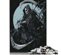 500 Piece Midnight Reape Jigsaws for Adults Wood Puzzle Jigsaws Educational Game Challenge Toy 500pcs (52x38cm)