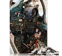 500 Piece Mig21 Cockpit ColdWar Jet Square Puzzles for Adults & Wooden Puzzles Educational Game 500pcs (52x38cm)