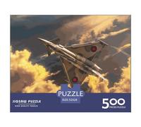 500 Piece Military Fighter Creative Square Jigsaw Puzzles for Adults And Wooden Puzzles Toy Intellectual Game 500pcs (52x38cm)