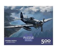 500 Piece Military Fighter Square Jigsaw Puzzles for Adults, Wooden Puzzles Learning Educational Toy 500pcs (52x38cm)