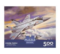 500 Piece Military Fighter Square Puzzles for Adults And Wooden Puzzles Family Activity 500pcs (52x38cm)